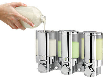 AVIVA 3-Shower Dispenser, Chrome