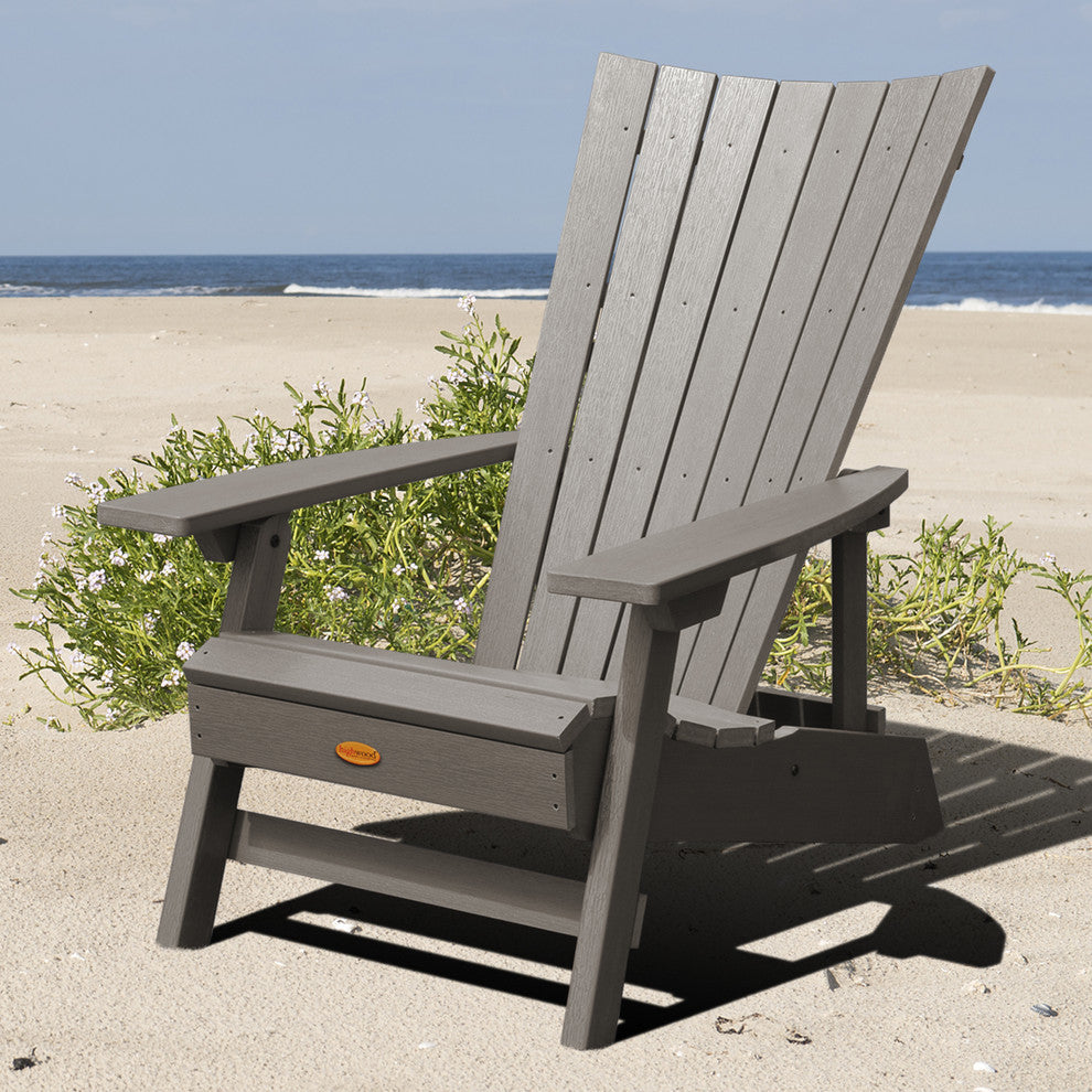 Manhattan Beach Adirondack Chair, Coastal Teak