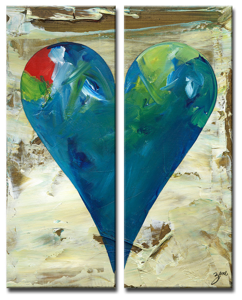 Heartwork "Deborah" 2-Piece Canvas Art Set, 30"x12"
