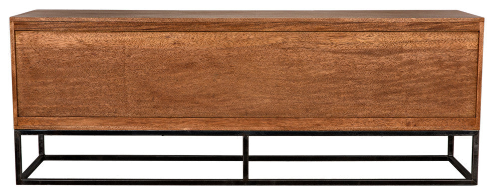 Noir Furniture - Casanova Sideboard, Dark Walnut - GCON405DW