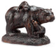 Aluminum Brown Bears Playtime Garden Statue
