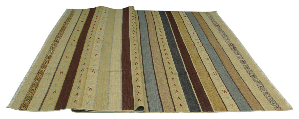 High-Low Kilim Belqis Beige Rug