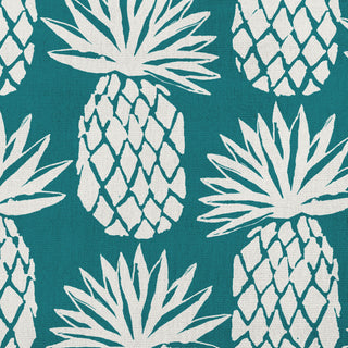 18x18" Pineapple Pattern Nautical Decorative Indoor Pillow, Ocean Teal