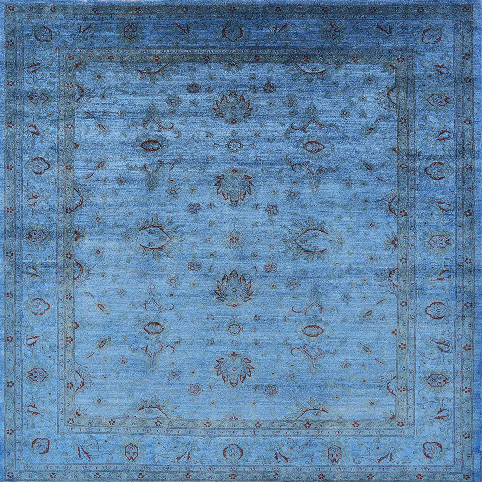 Ahgly Company Indoor Square Mid-Century Modern Area Rugs, 5' Square