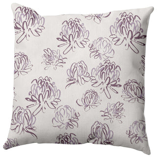 Tumbly Blossom Pillow, Purple, 20"x20"
