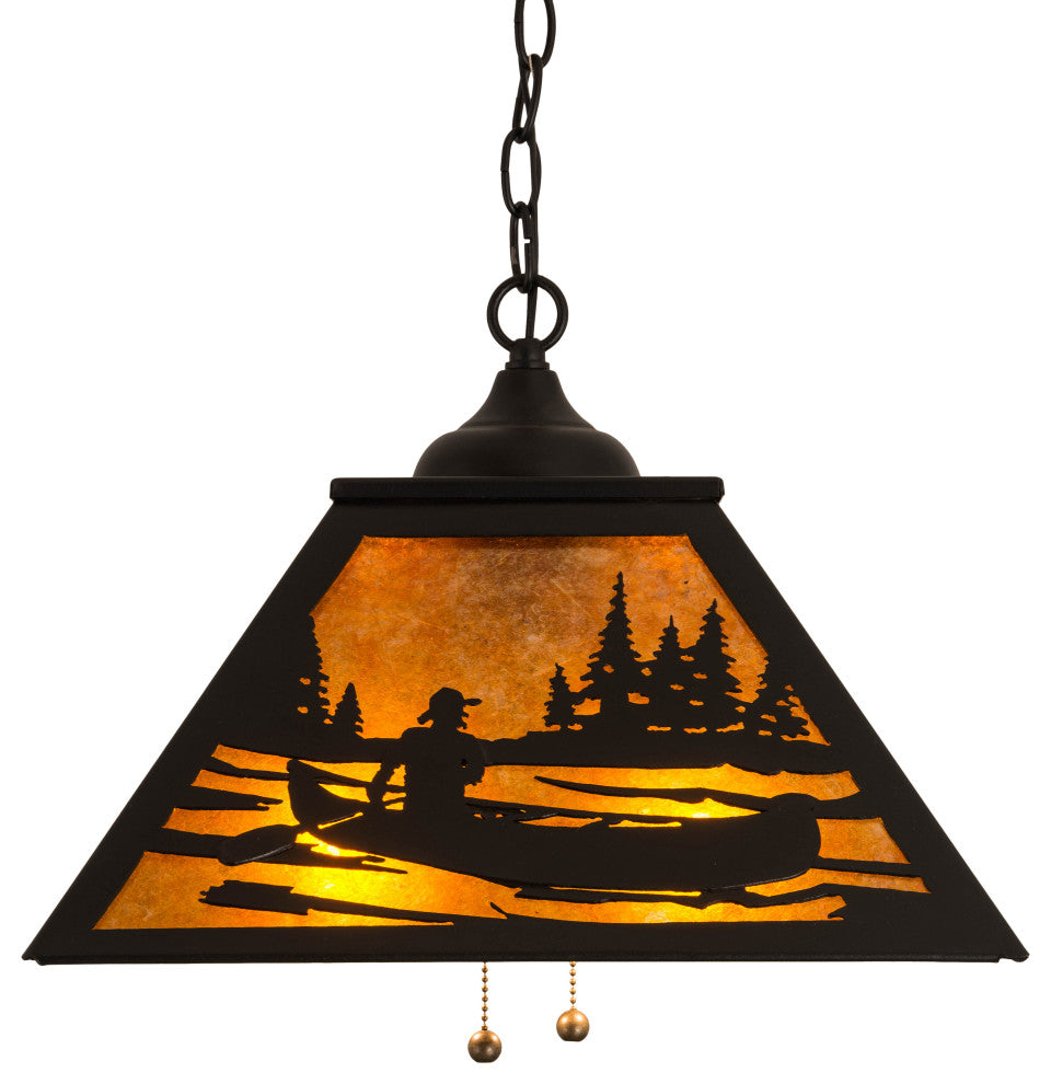 16Sq Canoe Tall Pines Pendant