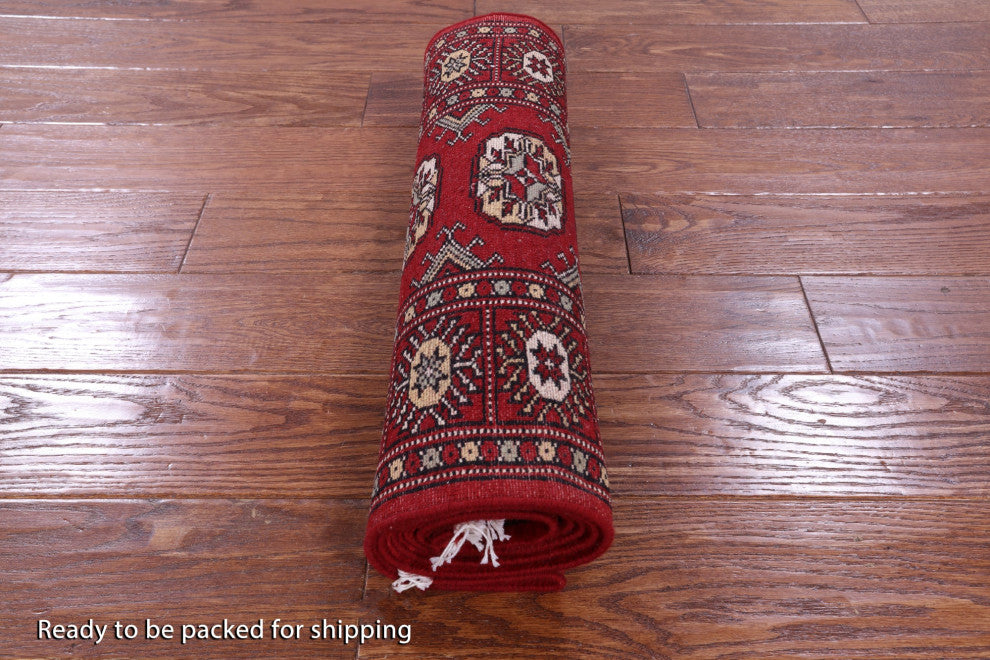 Runner Silky Bokhara Handmade Wool Rug 2' 0" X 5' 10" - Q13832