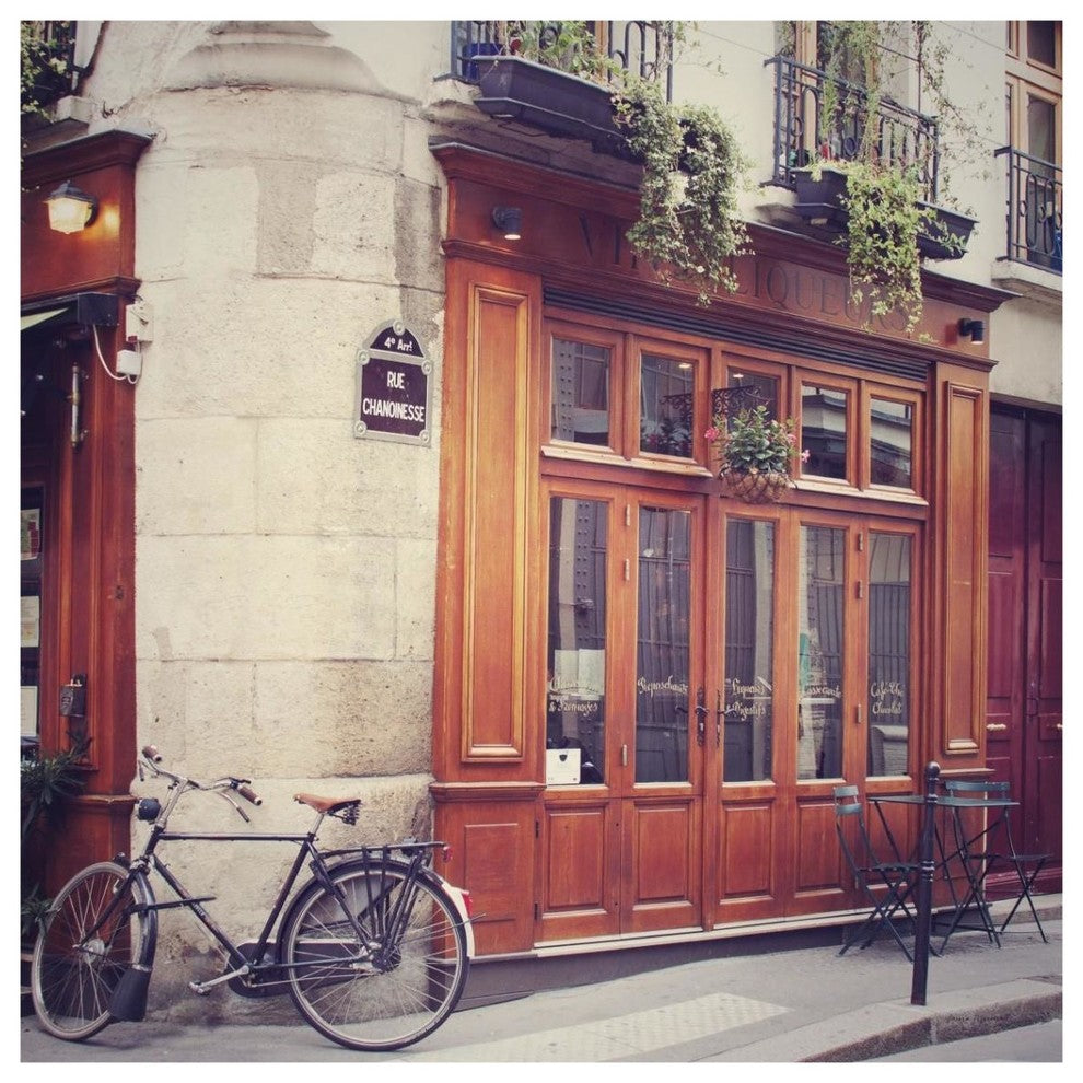 "Rue Chanoinesse" Digital Paper Print by Laura Marshall, 38"x38"