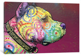 "Pit Bull Soul" by Dean Russo, Canvas Print, 40"x26"