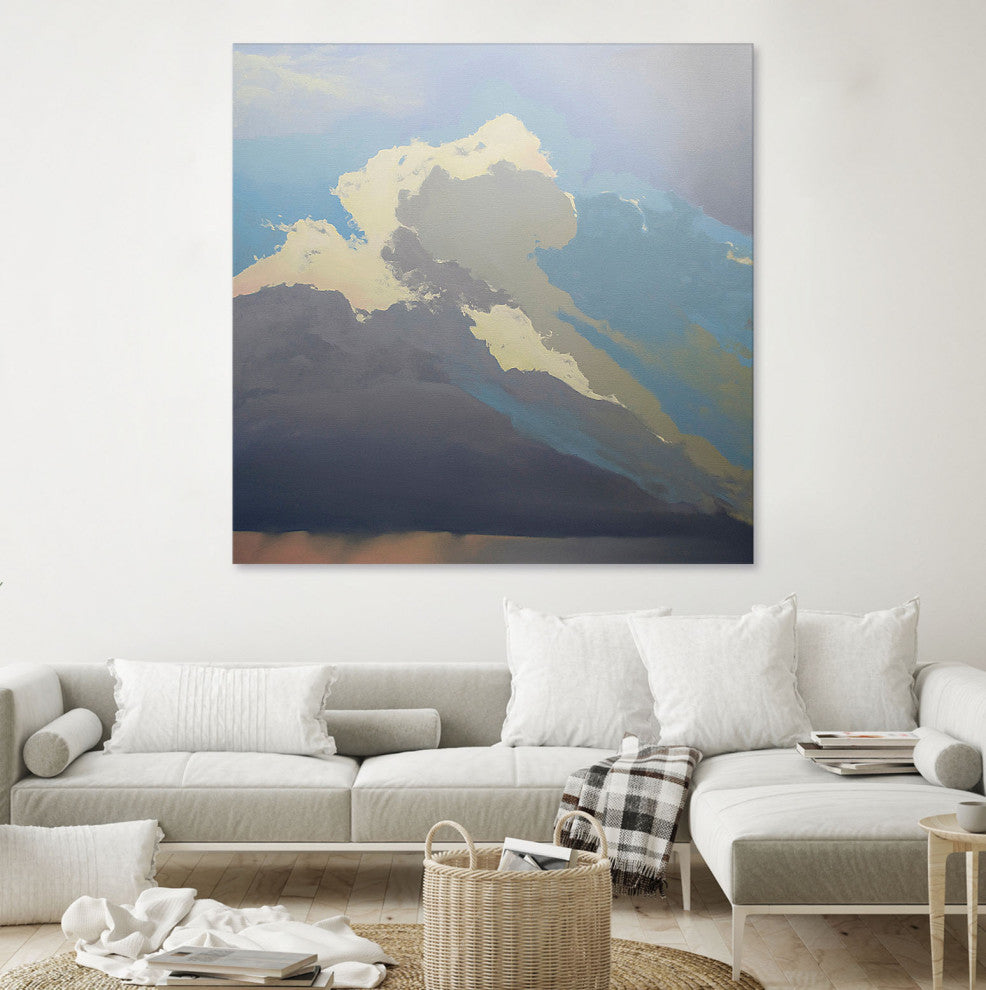 Storm over Chisos - 54 x 54 by Cap Pannell