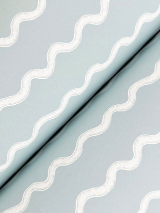 Rickrack Light Blue Wallpaper