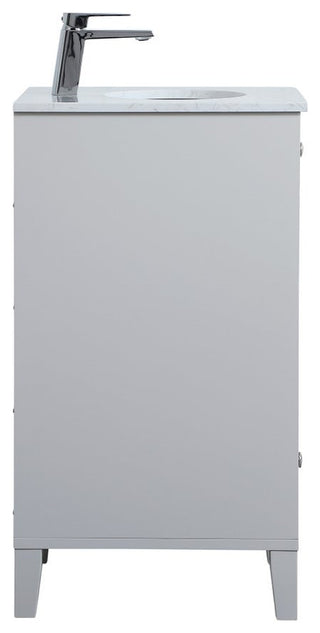 19" Traditional Grey-Light Bathroom Vanity