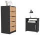 DEPOT E-SHOP Patten 2 Piece Bedroom Set, Drawer Dresser and Nightstand