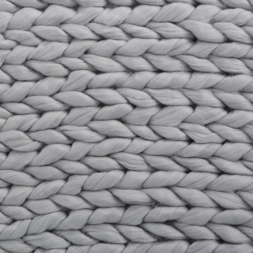 GDF Studio Jacqueline Acrylic Fabric Throw Blanket, Gray