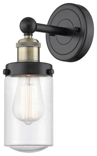 Innovations Dover 1 6.5" Sconce Black Antique Brass