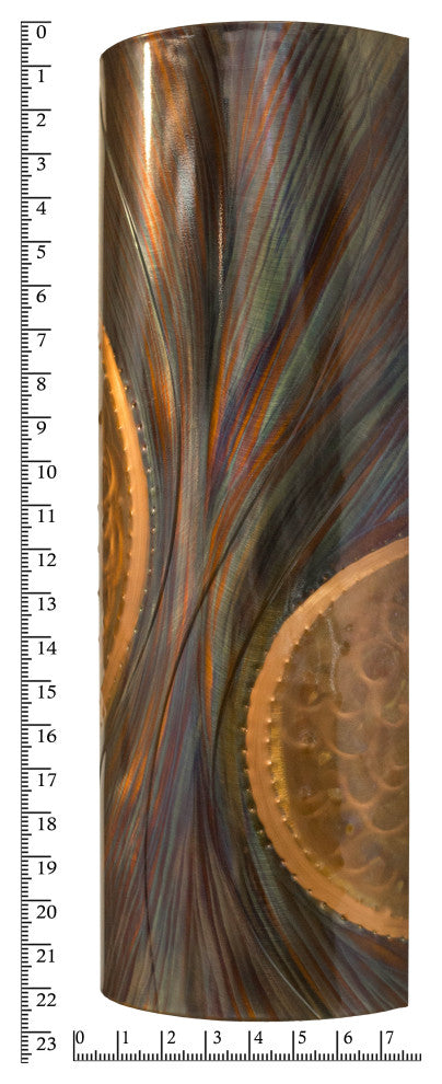 Clay Moon Copper Sconce, Planets