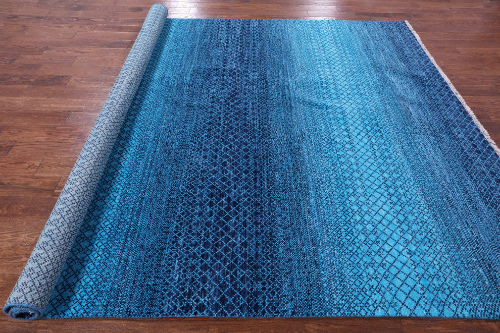 8' 1" X 10' 0" Hand Knotted Savannah Grass Wool Rug - Q13223