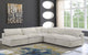 Cozy Velvet Upholstered Comfort L-Shaped Modular Sectional, Cream, 5-Piece: 4 Armless Chair, 1 Corner Chair