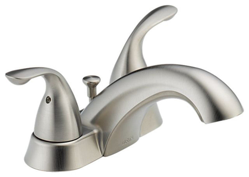 Delta Classic Two Handle Centerset Bathroom Faucet, Chrome, 2523LF-MPU