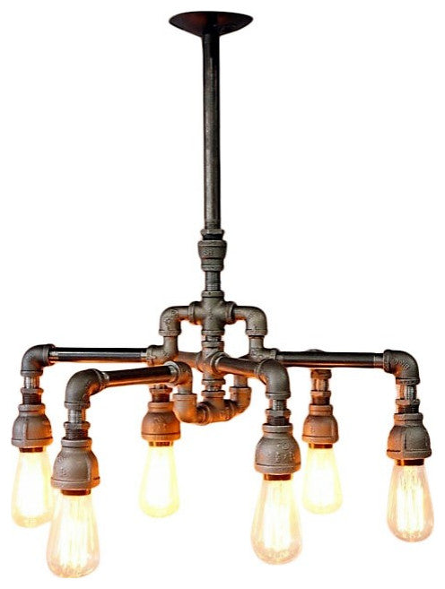 Austin 6-Bulb Iron Chandelier