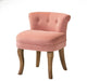 Lera Vanity Stool With Solid Wooden Legs, Pink