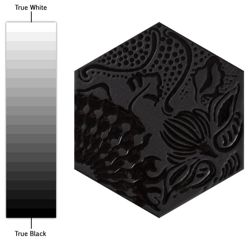 Gaudi Lux Hex Porcelain Floor and Wall Tile, Sample