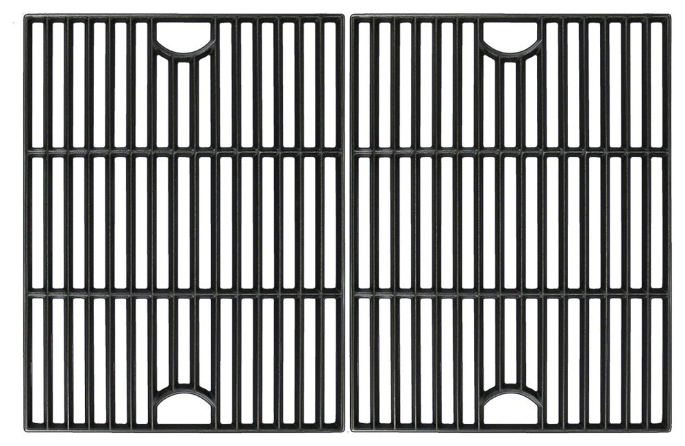 Avenger 17" Polished Porcelain Coated Cast Iron Replacement Grill Grate Set of 2