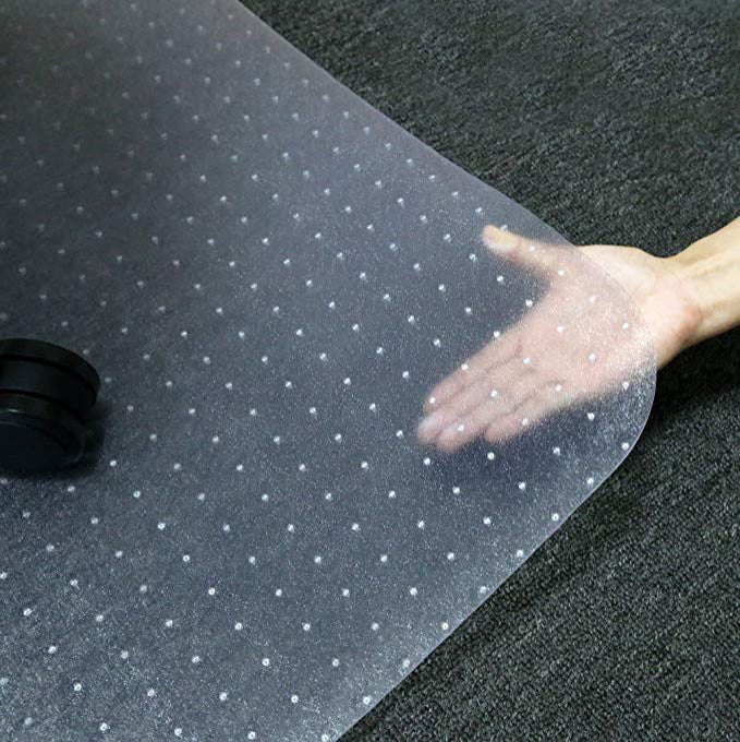 36 in. x 48 in.Clear Rectangle PVC Office Chair Mat for Low Pile Carpet, 30 in.