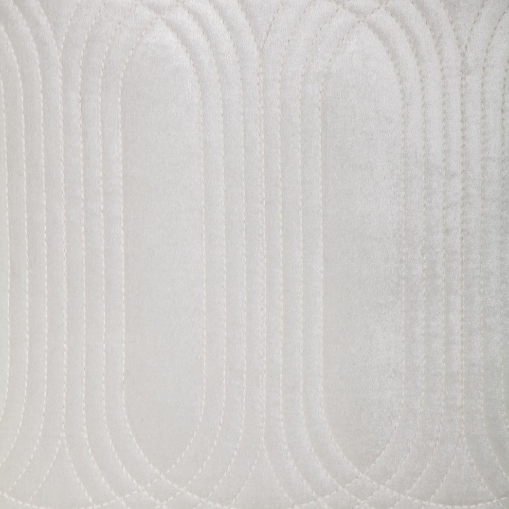 Parkland Collection Iphis White Throw Pillow, Square