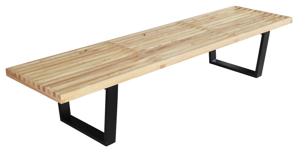 Modern Classics Wood Bench 72", Natural