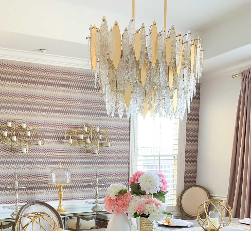 Maxim 32326CLCMP Majestic 18 Light 40"W Linear Chandelier - Gold Leaf