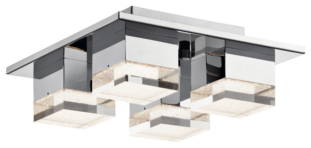 Gorve 4-Light LED Flush Mount, Chrome