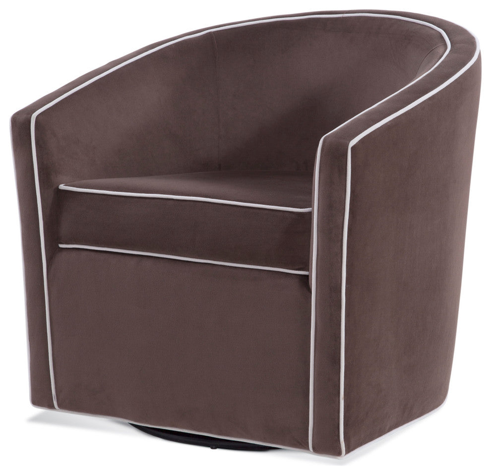 Keely Swivel Chair, Brown