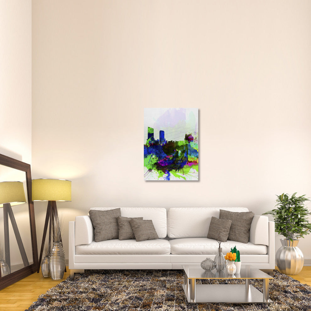 "Grand Rapids Watercolor Skyline" Fine Art Print