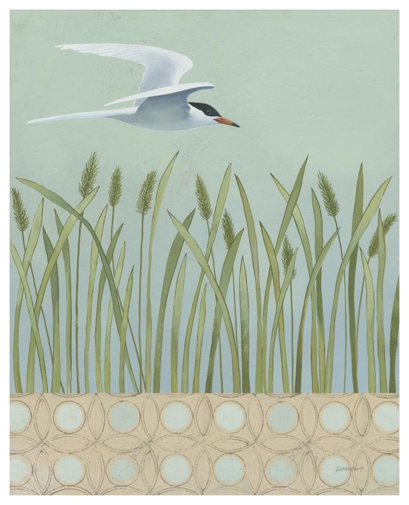 "Free as a Bird I Border" Digital Paper Print by Kathrine Lovell, 24"x30"