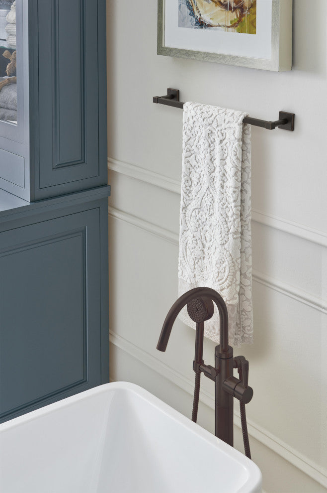 Appoint Traditional Towel Bar, Oil Rubbed Bronze, 18" Center-to-Center