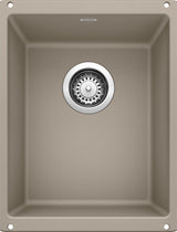 Blanco Precis 18.11"x13.78" 1 Basin Granite Undermount Kitchen Sink, Truffle