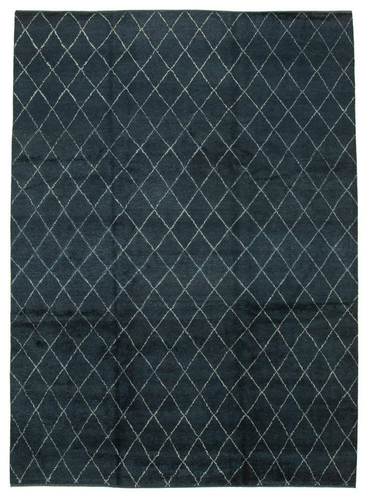 Rug N Carpet - Handmade Unique 10' 1'' x 14' 1'' Moroccan Area Rug