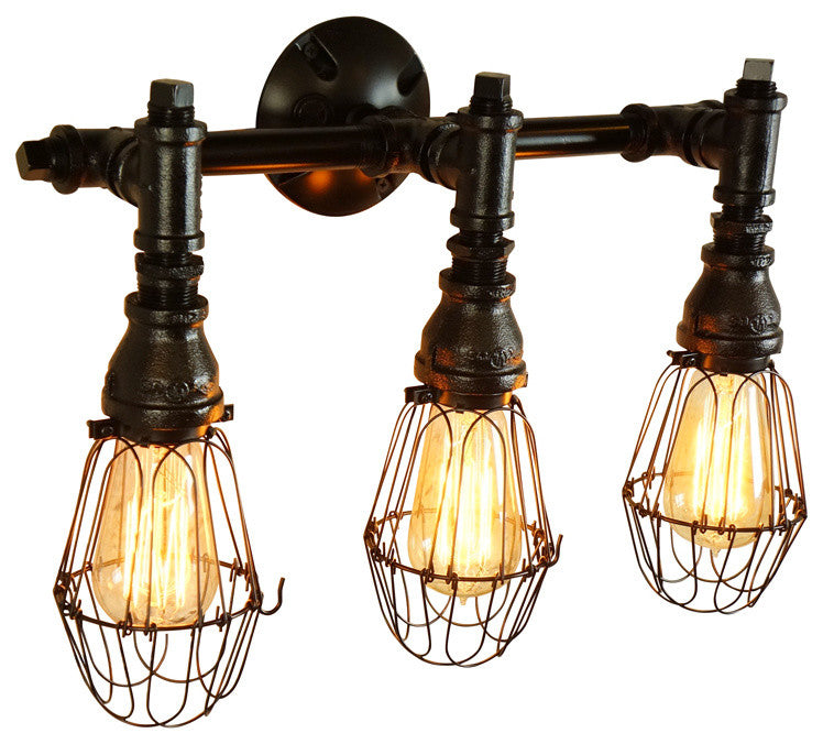 Event 3-Bulb Vanity Light In Matte Black