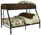 Acme Furniture Tritan, Bunk Bed, Twin/Full Black 02053BK
