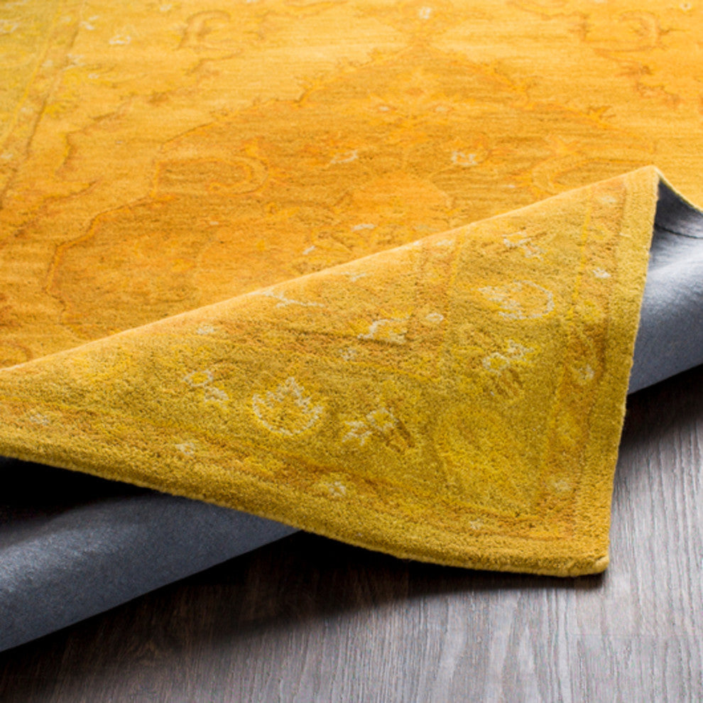 Middleton Updated Traditional Mustard, Tan Area Rug, 2'x3'