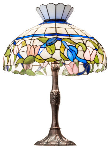 Meyda Lighting 232796 26" High Rose Vine Table Lamp
