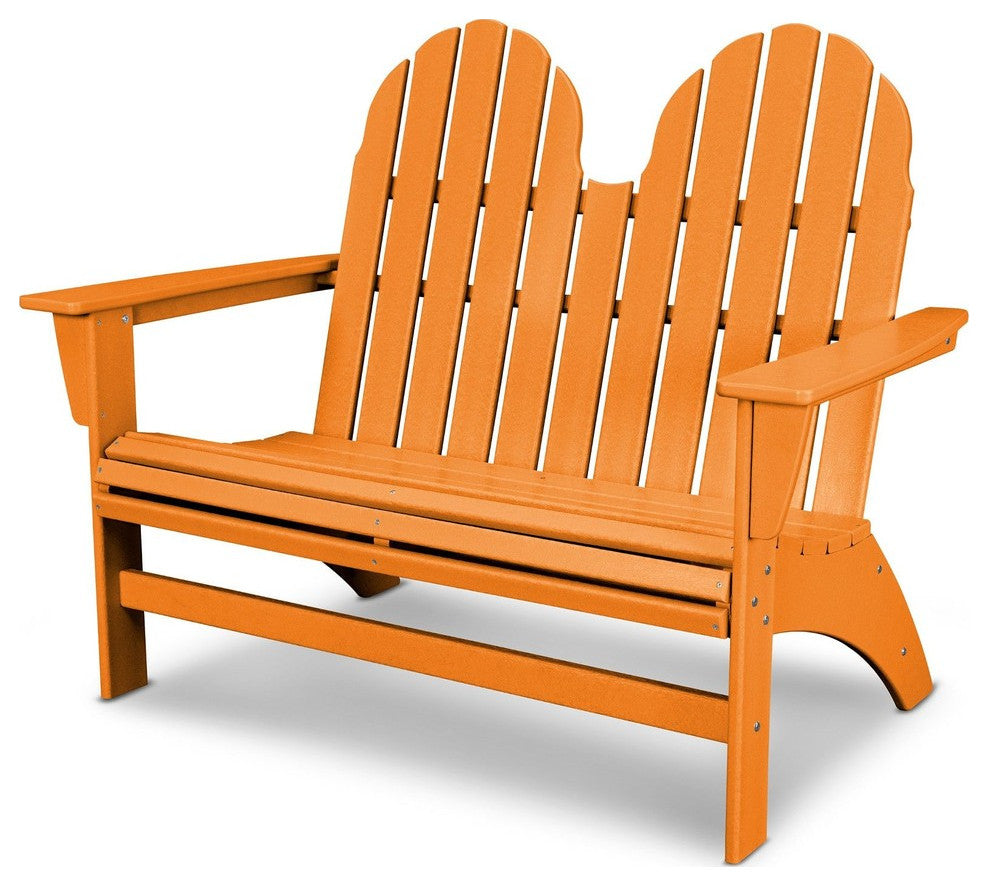Vineyard Adirondack Bench, Tangerine