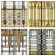 Frank Lloyd Wright Art Glass Collection Stone Coasters, Set of 8