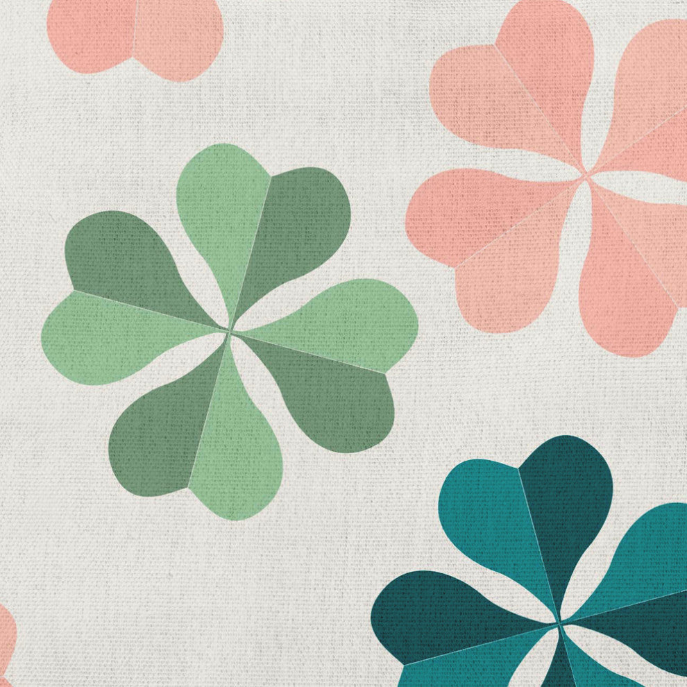 Lucky Patch St. Patrick's Day Decorative Throw Pillow, Ocean Abyss Green, 16x16"