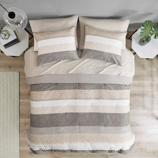 Madison Park Essentials Jaxon Stripe Comforter Set With Bed Sheets