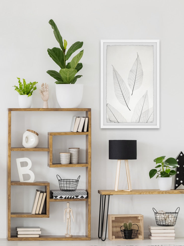 "Pointing Leaves" Framed Painting Print, 30x45
