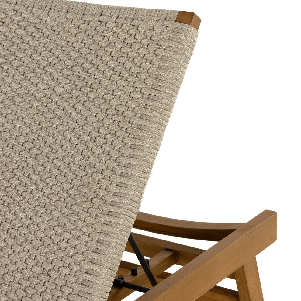 Delano Outdoor Chaise Lounge-Natural