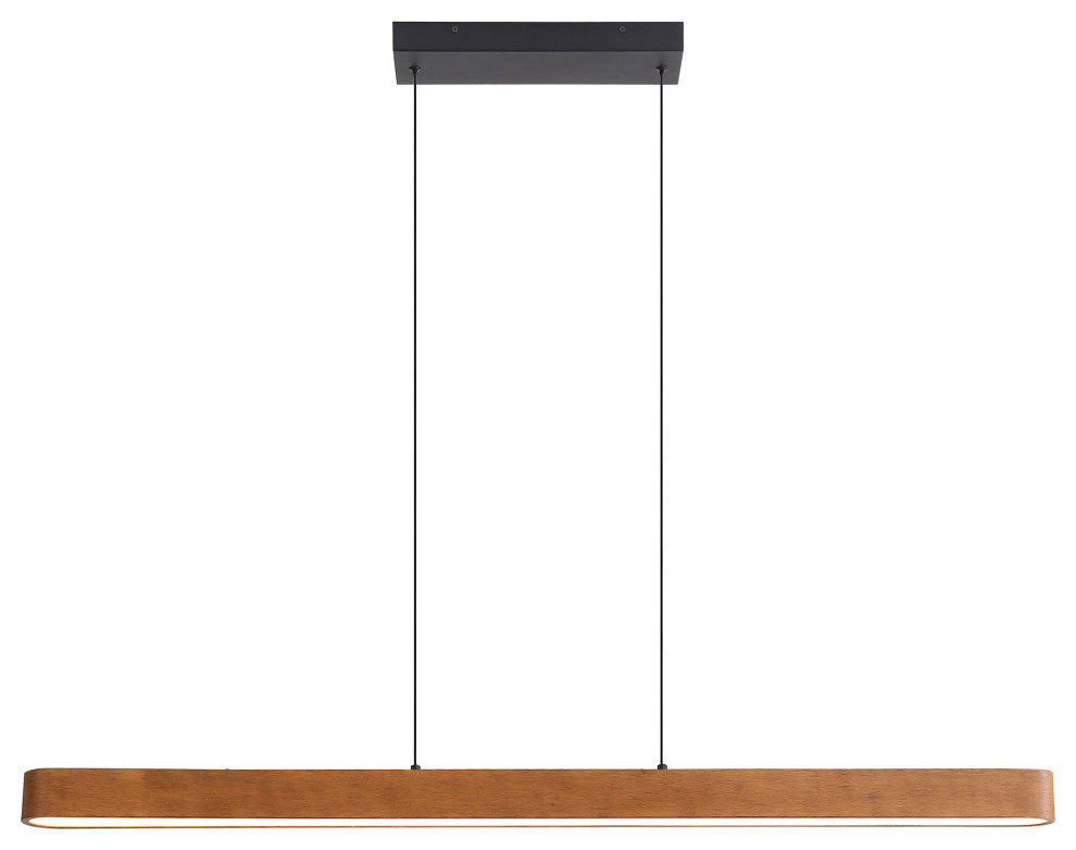 Silva 48" LED Pendant, Walnut