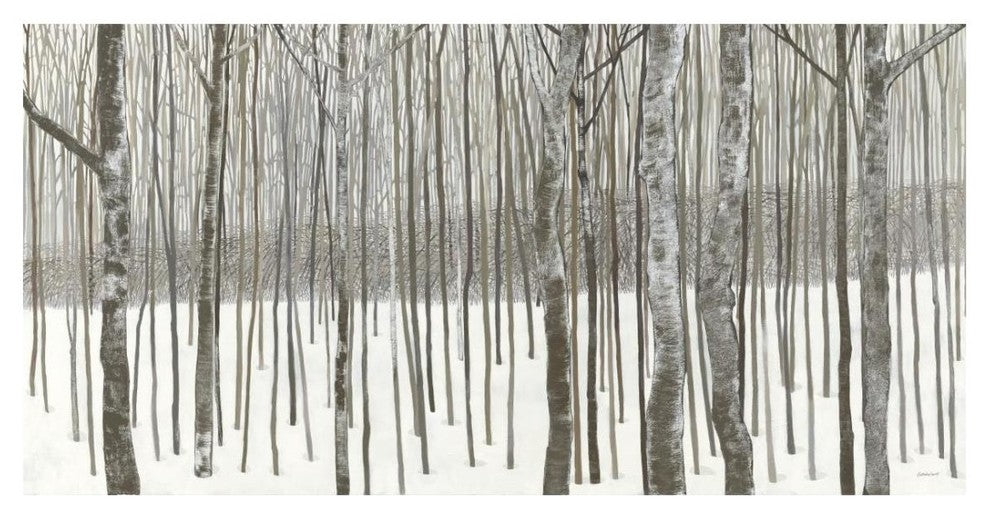 "Woods in Winter" Digital Paper Print by Kathrine Lovell, 26"x14"